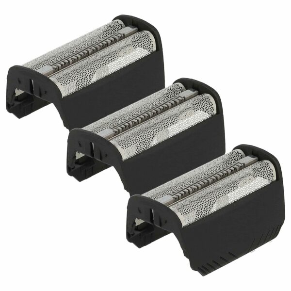 3x Lâmina Dupla para Raspadeira Braun 30B, 30B Mul - com Moldura, Preta