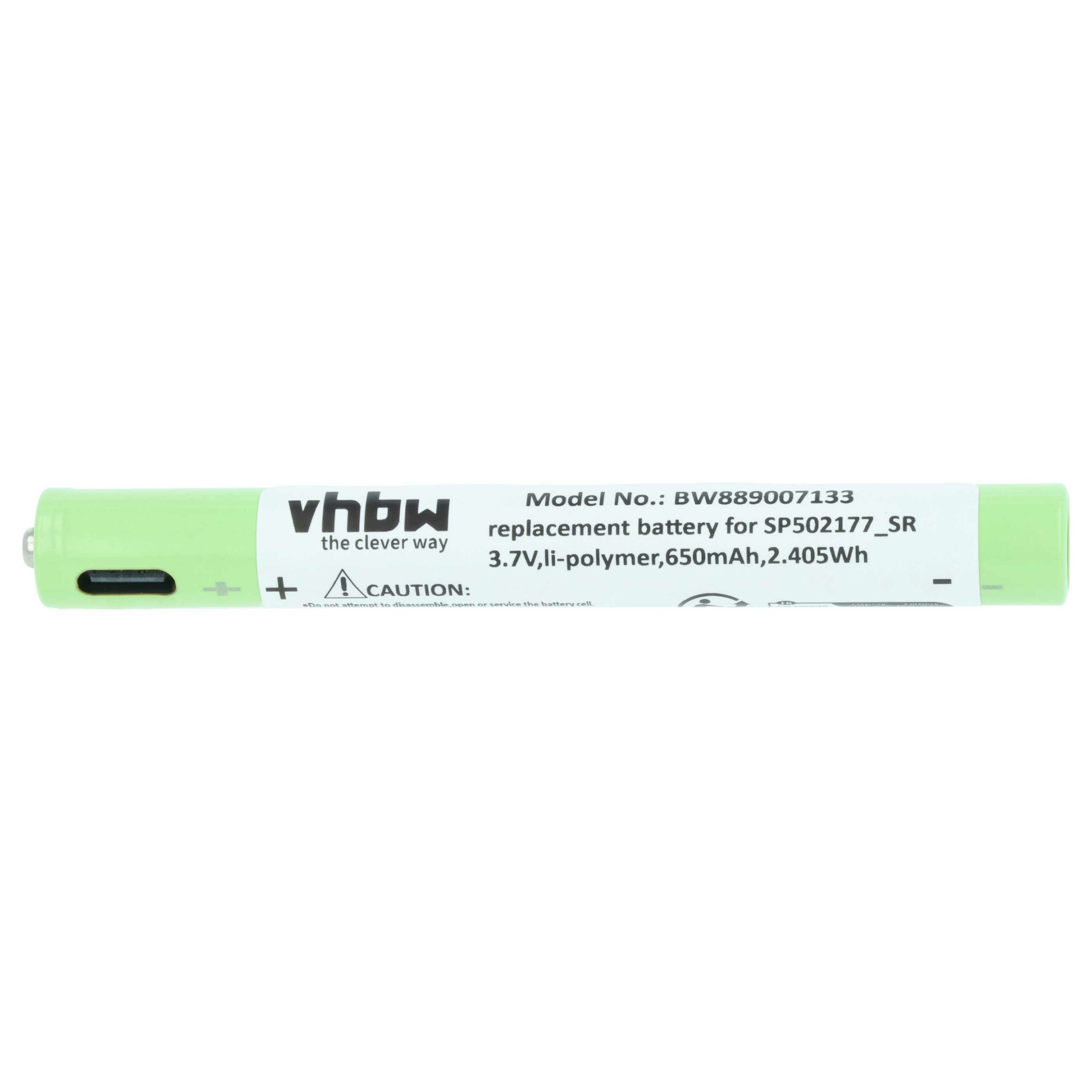 Bateria para Lanterna vhbw (3x 650 mAh, 3.7 V, Li-polymer) substitui Ledlenser SP502177_SR - Image 3