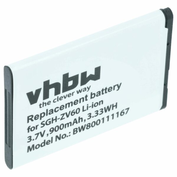 Bateria vhbw para Samsung AB463651BABSTD, AB463651BA, AB463651BC - 900 mAh 3.7 V Li-Ion