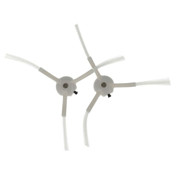 2x Escovas Laterais compatíveis com Proscenic M8 Pro Robô Aspirador - 3 braços, branco
