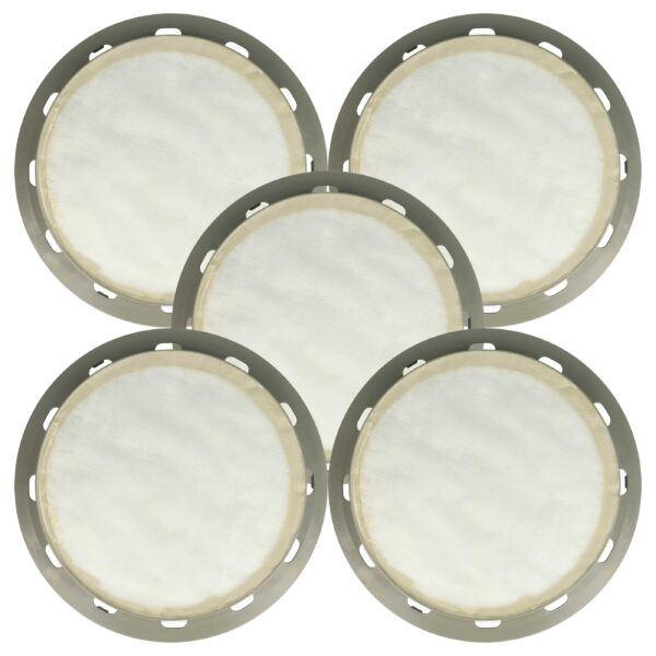 5x Filtro EPA de exaustão vhbw para aspirador Nilfisk Alto / Lux
