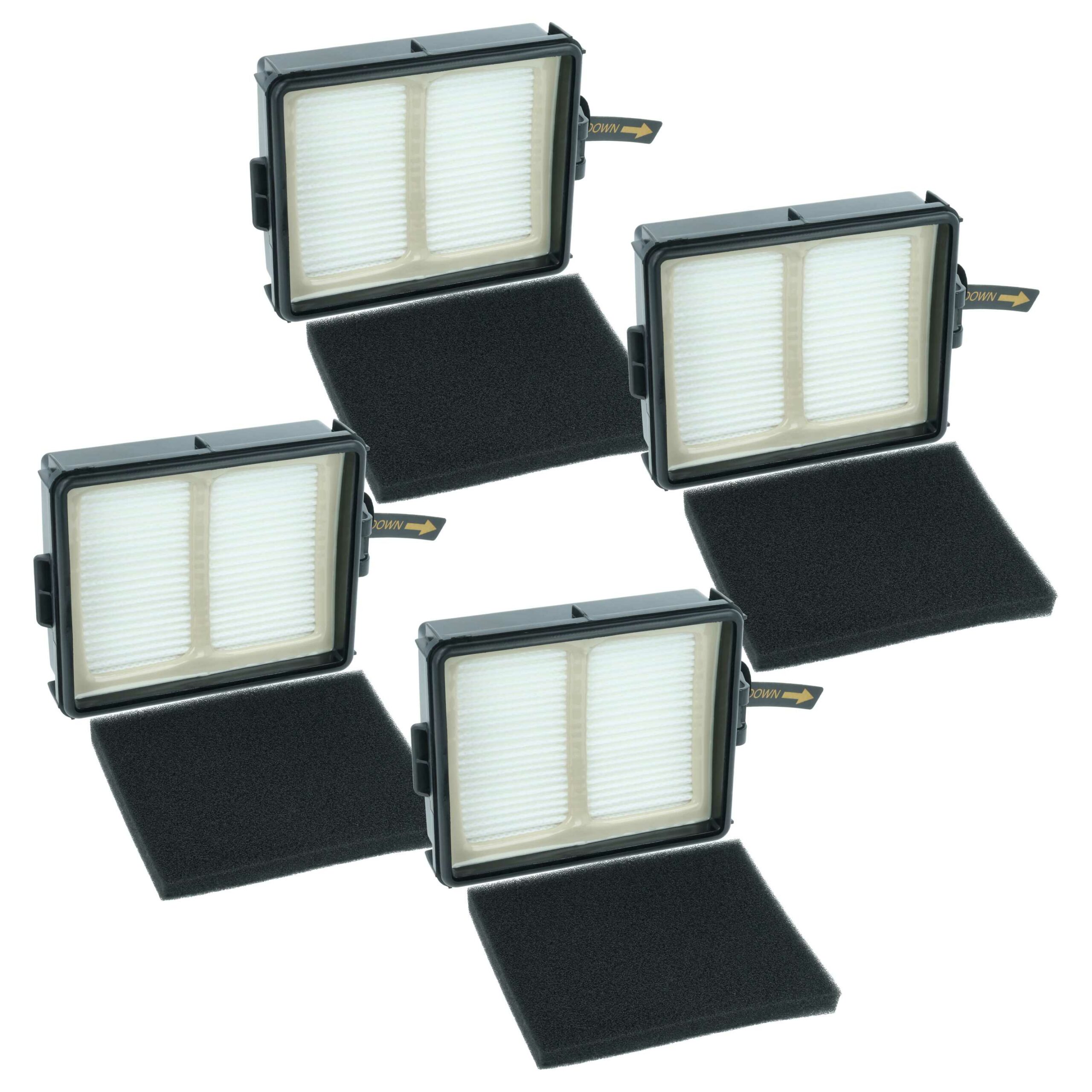4x Filtro compatível com Shark XHFIW1000, XPRFIW1000 para Aspirador