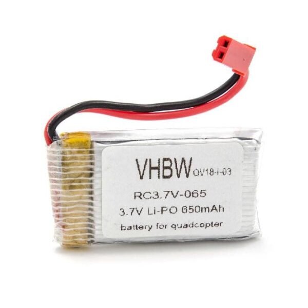 Bateria vhbw 650 mAh 3.7 V Li-Ion para Drones e Quadcópteros