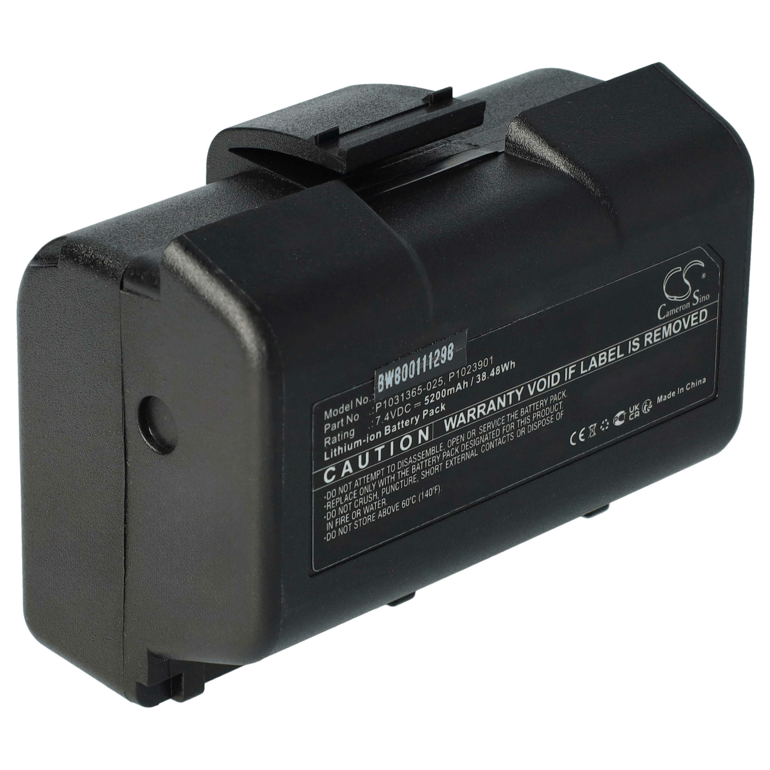 Bateria vhbw para Zebra AT16004, BTRY-MPP-34MA1-01, BTRY-MPP-34MAHC1-01 - 5200 mAh 7.4 V Li-Ion - Image 3