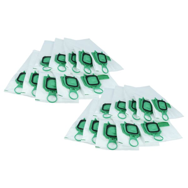 20x Sacos para Aspirador vhbw compatíveis com Vorwerk FP140/150 - Microfleece