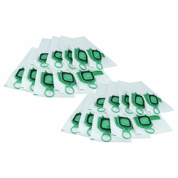 20x Sacos para Aspirador vhbw compatíveis com Vorwerk FP140/150 - Microfleece