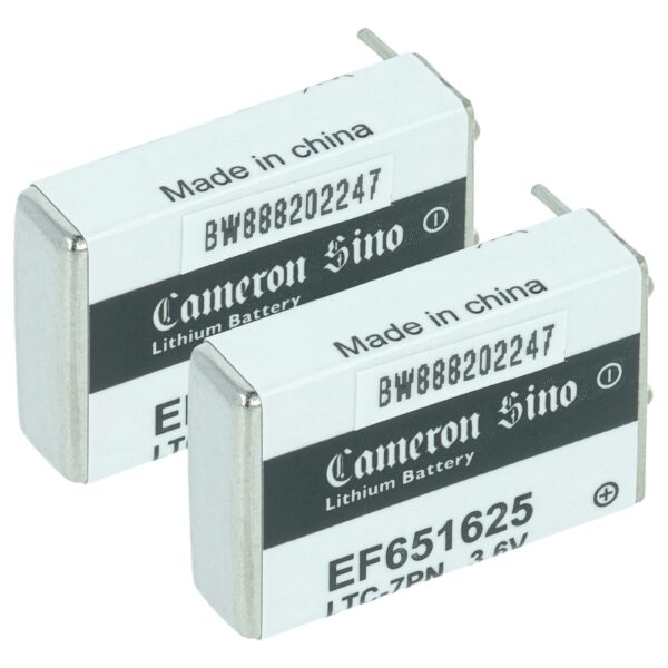 Bateria vhbw 2x 750 mAh 3.6V Li-SOCl2 com Patilha de Soldadura
