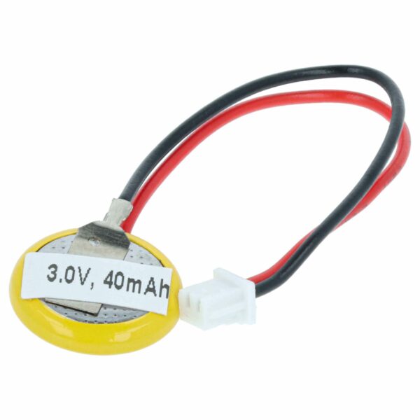 Bateria BIOS vhbw para Computador Portátil - 40 mAh 3V Li-Ion (Compatível com 1207, 0108)