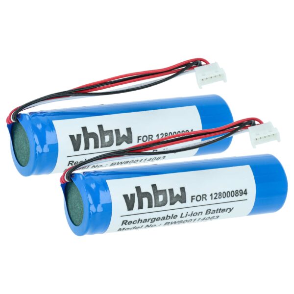 2x Bateria vhbw para Datalogic Barcode Scanner POS - 3400 mAh 3.7 V