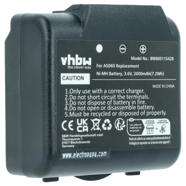 Bateria de Substituição vhbw para Telecomando IMET AS060, AS083 - 2000 mAh