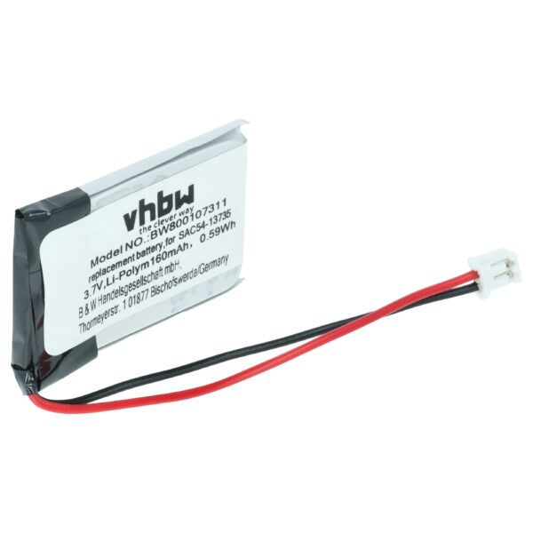 Bateria vhbw para SportHunter/SportDog - 160 mAh 3.7V Li-polímero