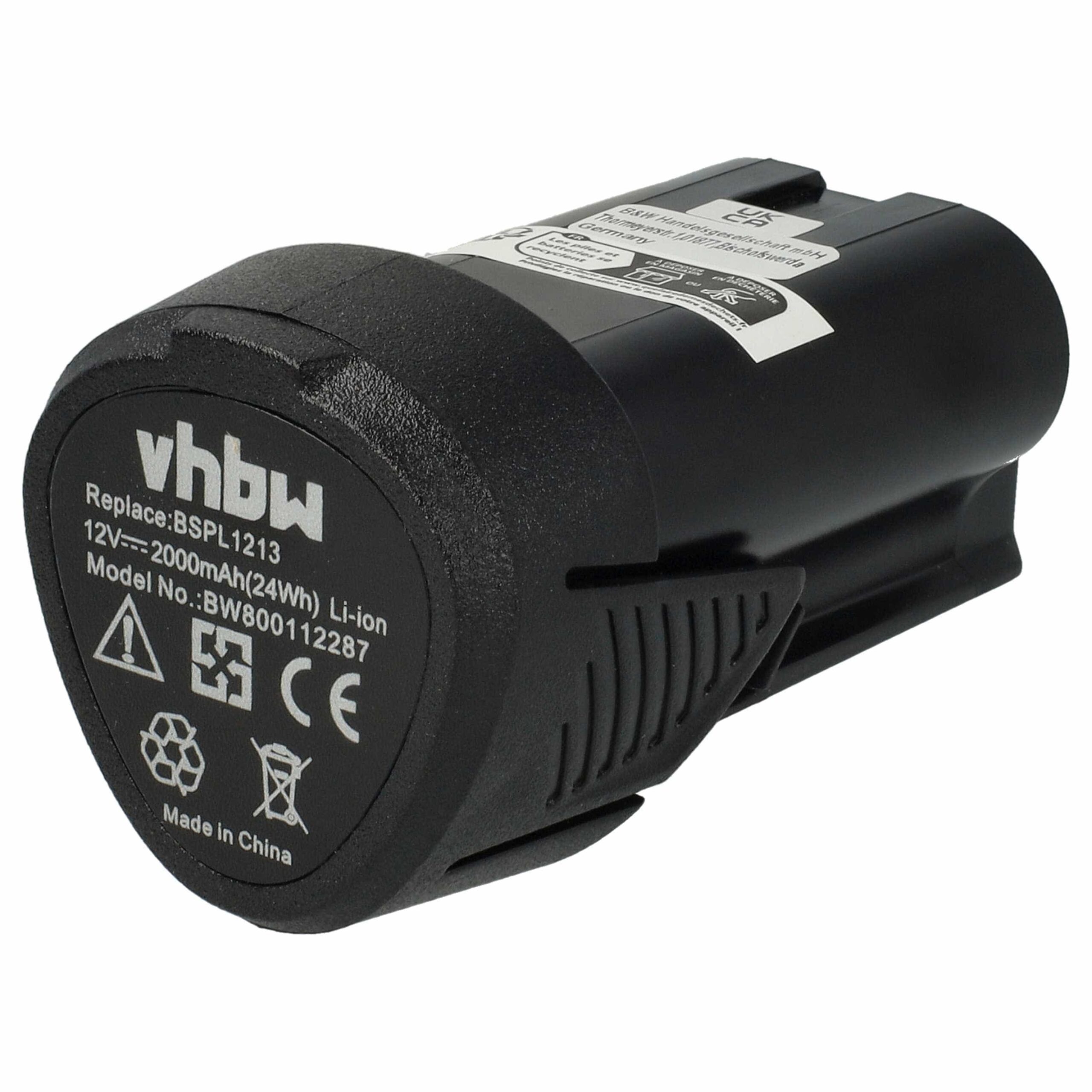 Bateria vhbw 12V 2000 mAh Li-Ion para Ferramentas Hendi e Ryobi