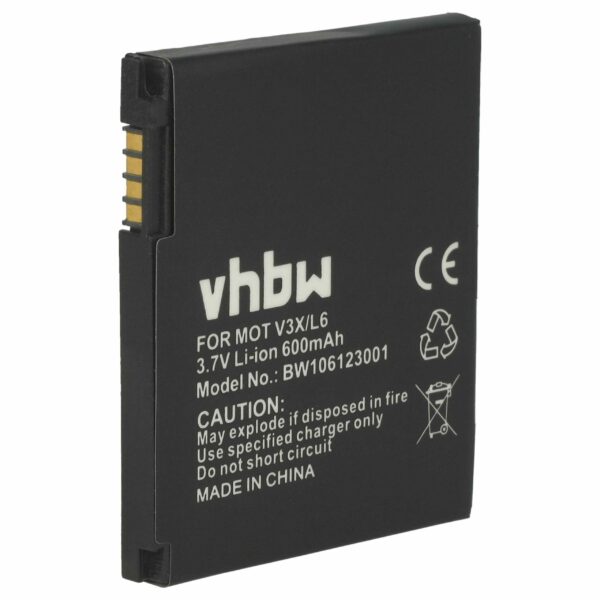 Bateria para Motorola BC50, SNN5779, CFNN1043, CFNN7007, 77865 - 600 mAh 3.7 V Li-Ion vhbw