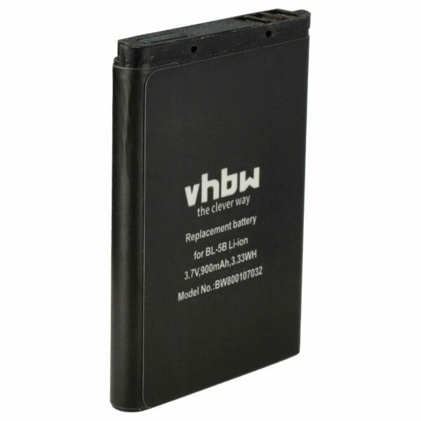 Bateria vhbw para telemóvel BLU N5B80T - 900 mAh 3.7 V Li-Ion