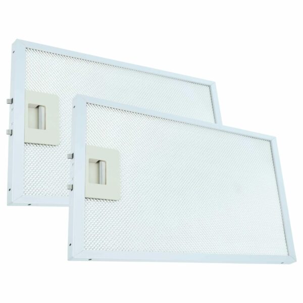 2x Filtro de Gordura Metal Longa Duração vhbw - Compatível com Múltiplas Marcas