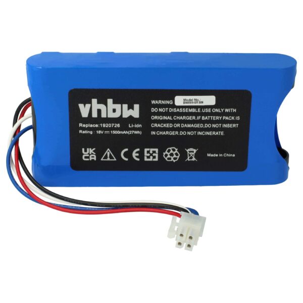 Bateria vhbw para Yard Force Amiro 350, 400, Easymow 260B - 1500 mAh 18 V Li-Ion