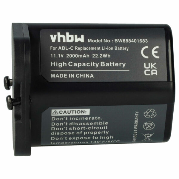 Bateria vhbw para iRobot M611020, ABL-C - 2000mAh, 10.8V, Li-Ion