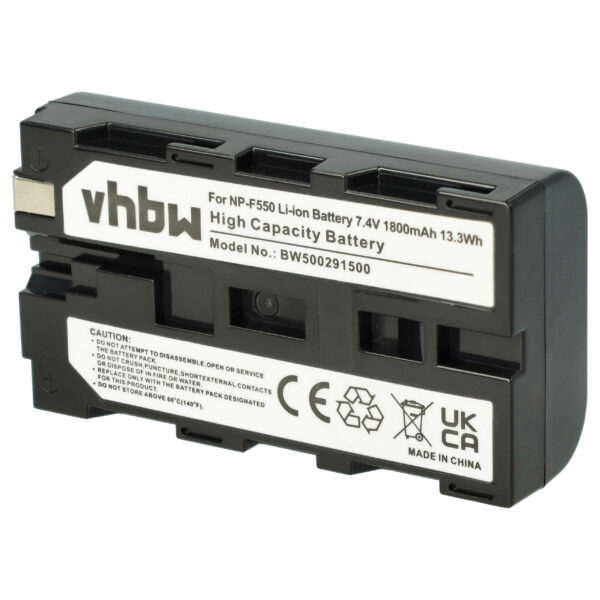 Bateria para Câmara de Vídeo vhbw 1800 mAh 7.2 V Li-Ion - Compatível com Nikon, Panasonic, Sony e Outras