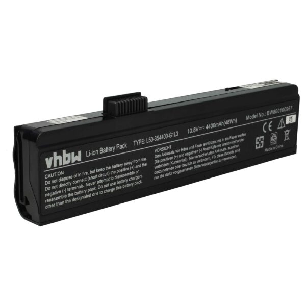 Bateria vhbw para Portátil Gericom / Uniwill / Fujitsu-Siemens 4400 mAh 11.1 V