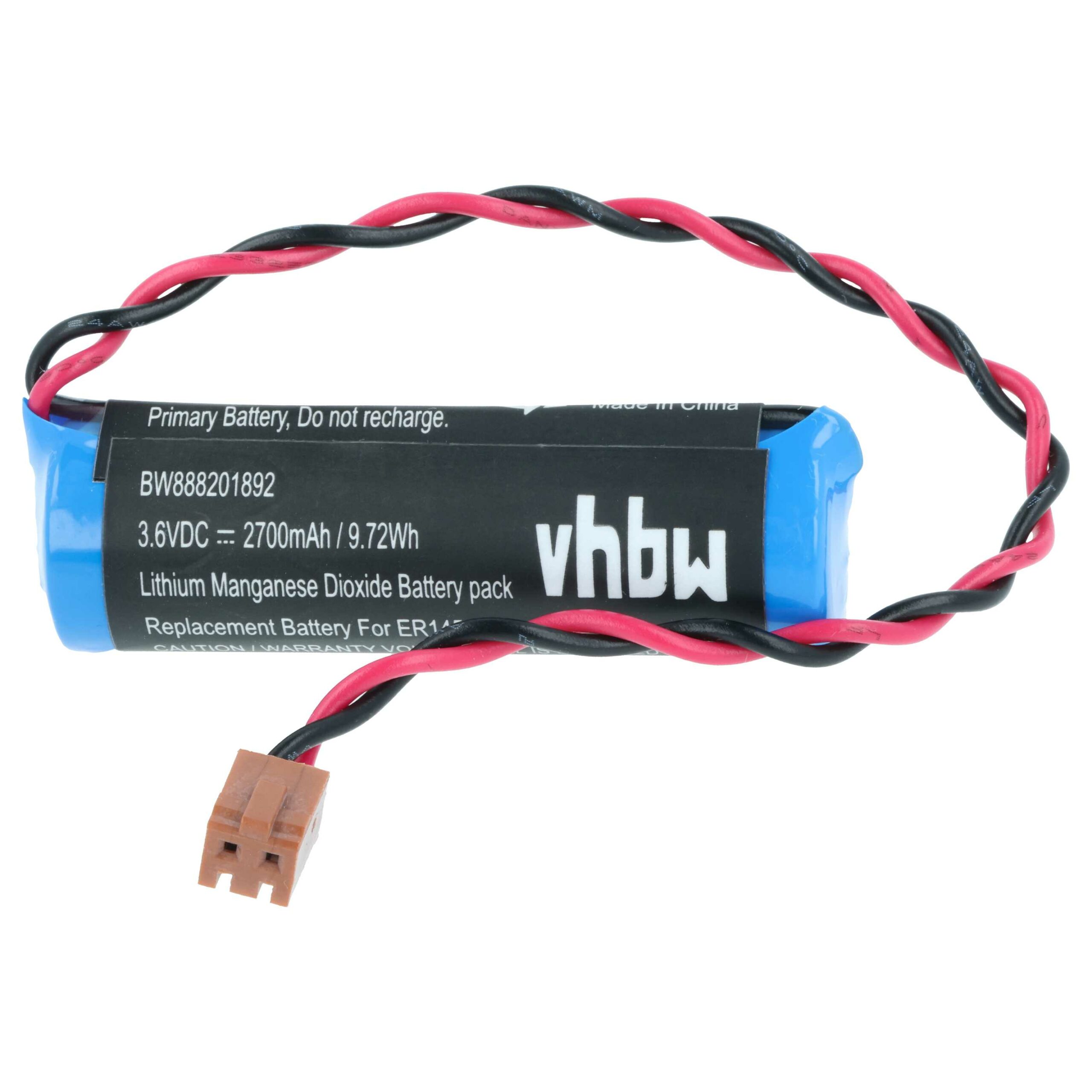 Bateria vhbw para Controlador CNC Toshiba - 2700 mAh 3.6 V Li-SOCl2 - Image 3