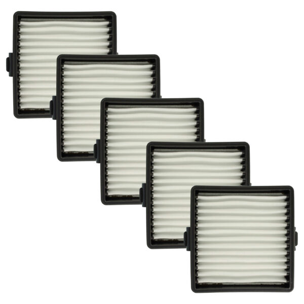 5x Filtro de Substituição vhbw para Aspirador Ryobi - Compatível com 5132004210, 19484001007 e outros