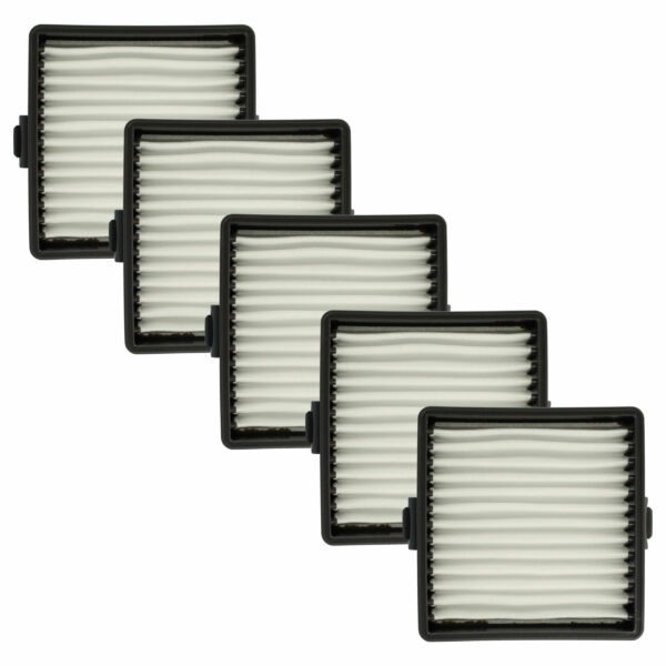 5x Filtro de Substituição vhbw para Aspirador Ryobi - Compatível com 5132004210, 19484001007 e outros