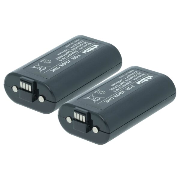 Baterias para Comando de Jogos vhbw 2x 1100 mAh 3 V Li-Ion (substitui Microsoft 1556)