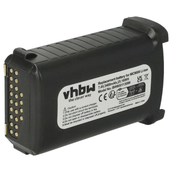 Bateria vhbw para Coletor de Dados Symbol MC9000, MC9090, MC9190 3400mAh, 7.4V