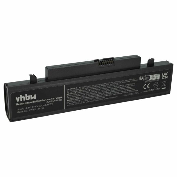 Bateria vhbw para Samsung - Substitui AA-PB1VC6B, AA-PL1VC6B, AA-PB1VC6W - 4400 mAh 11.1 V Li-Ion