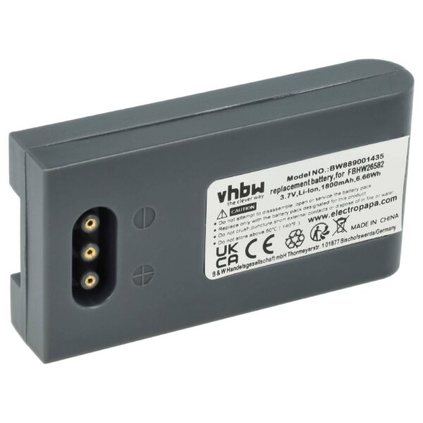 Bateria vhbw para leitor de códigos de barras Höft & Wessel (1800 mAh, 3.7 V)