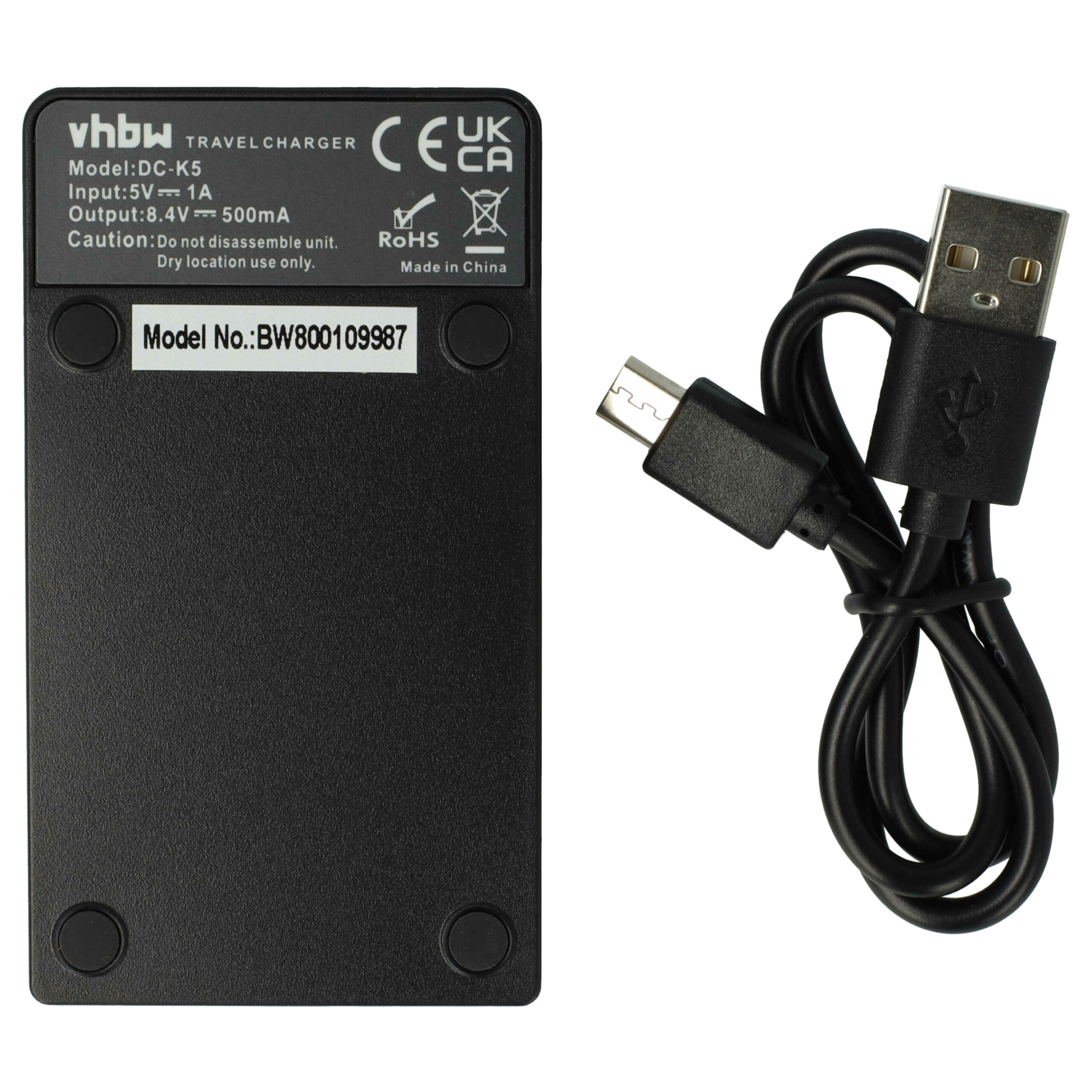Carregador USB-C vhbw + Cabo para Leica, Panasonic Lumix - 0.5 A - Image 2