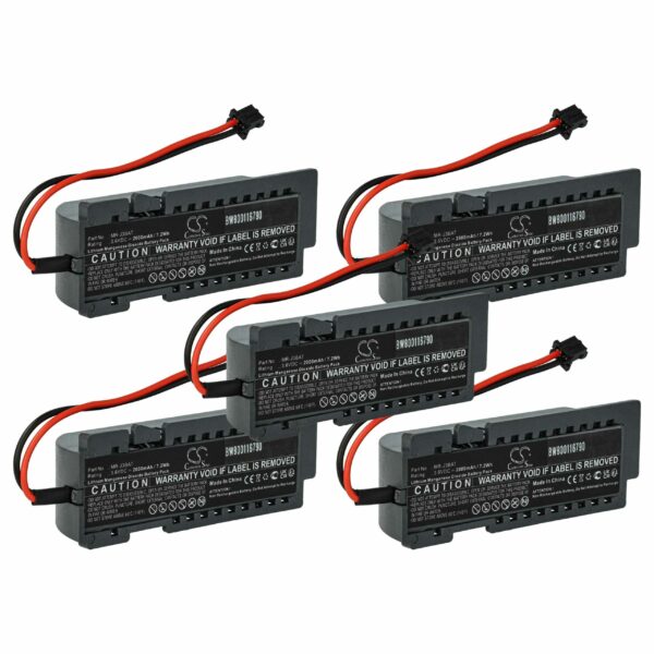 Bateria de Substituição vhbw 5x para Amplificador Servo Mitsubishi MR-J3BAT - 2000mAh, 3.6V