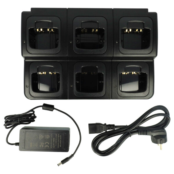Carregador com Adaptador de Corrente vhbw para Walkie Talkie Motorola ATS2500, 8.4V, 0.6A