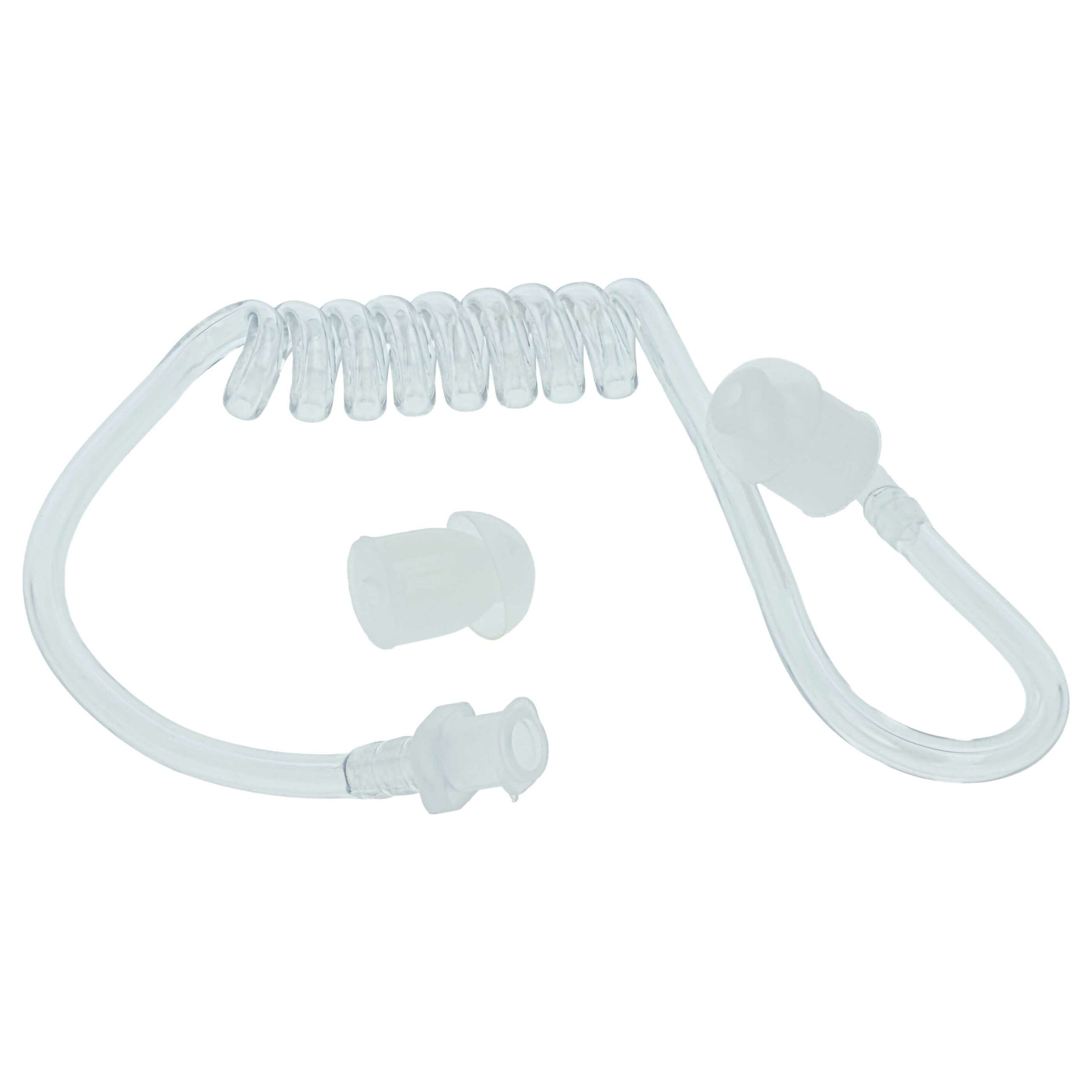 10x Tubo de Áudio para Auscultador de Rádio vhbw - Inclui 20x Tampões de Ouvido, Transparente - Image 4