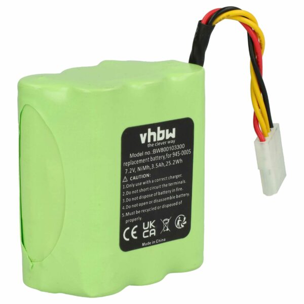 Bateria vhbw 3500mAh 7.2V NiMH para Neato e Vorwerk (945-0005, 945-0006, 205-0001, 945-0024)