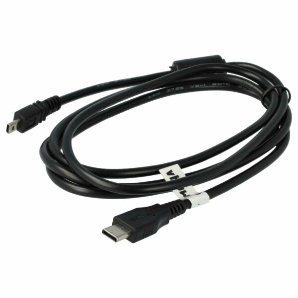 Cabo de Dados USB-C vhbw para Fujifilm, Pentax, Nikon, Minolta e outras Câmaras - 100 cm