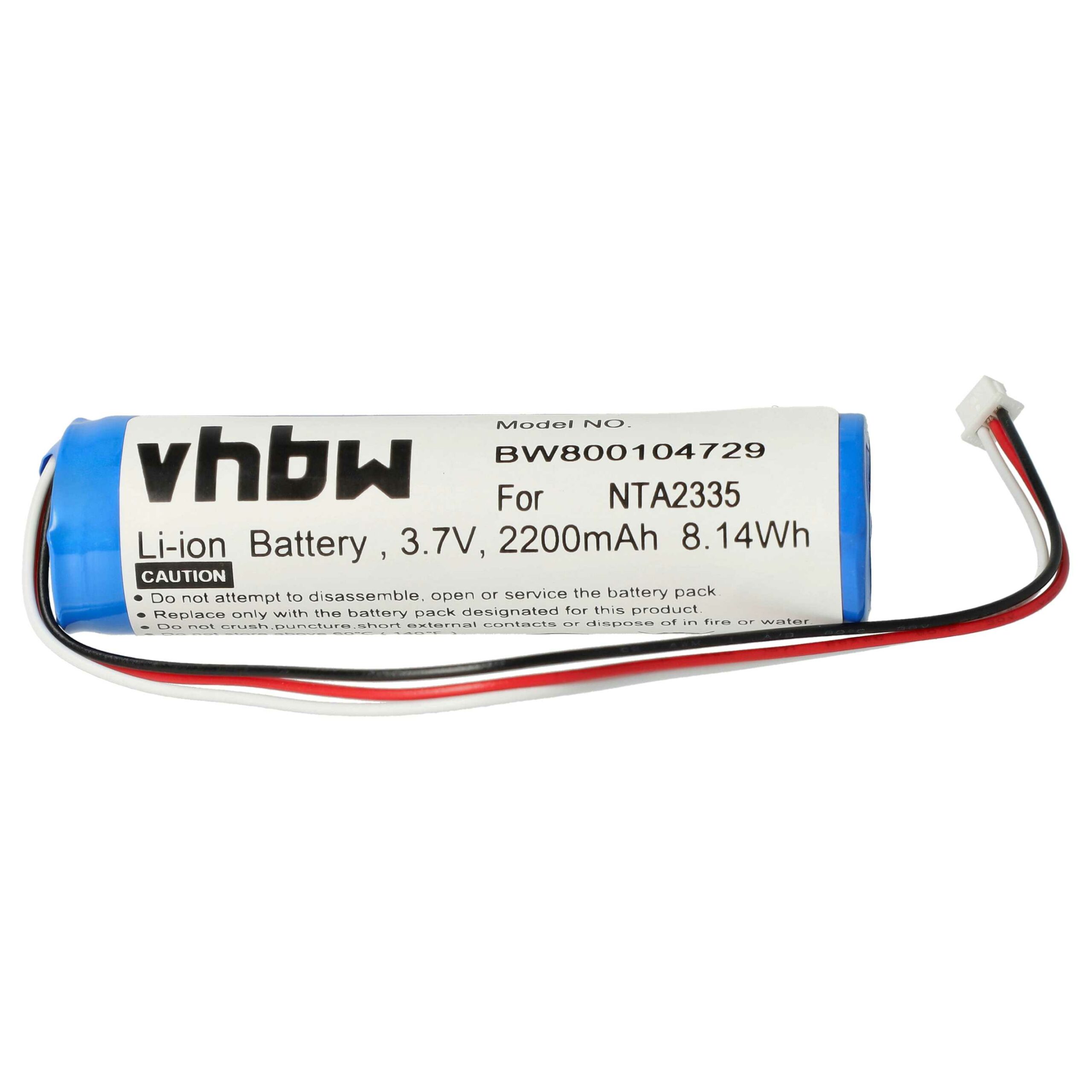 Bateria vhbw Li-Ion 2200 mAh para altifalante Logitech Pure-Fi Anywhere 2 MM50 - Image 4