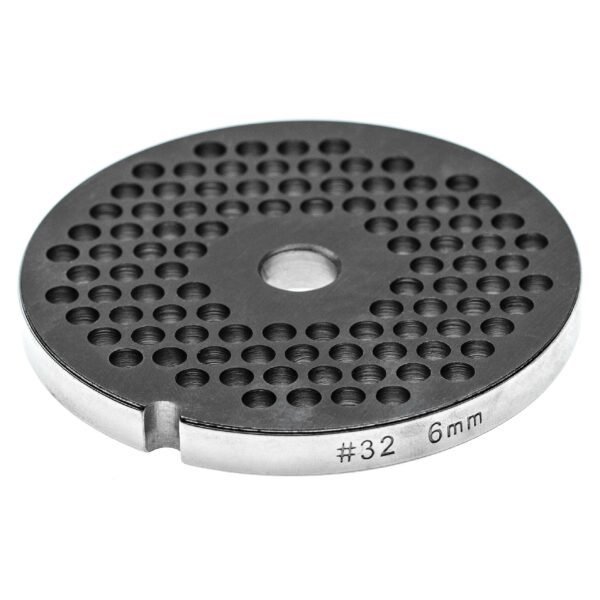Disco para Moedor de Carne Tamanho 32 vhbw - Aço Inoxidável com Furos de 6 mm