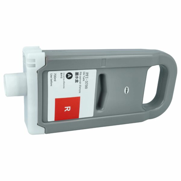Cartucho de Tinta vhbw Compatível com Canon PFI-3700 R - Vermelho 700 ml