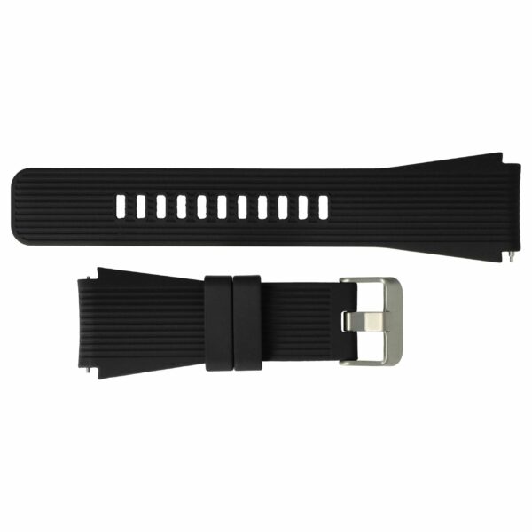 Pulseira para Samsung Galaxy Watch / Gear Smartwatch - 22mm, silicone, preto (13,1 + 7,1 cm)