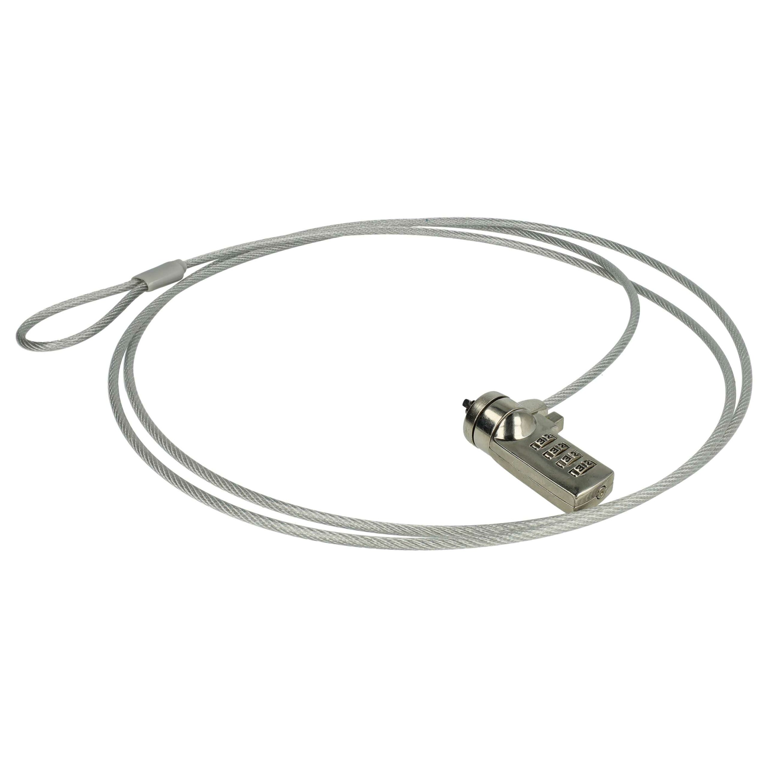 10x Cadeado Kensington para Portátil, Notebook - Cabo de Aço com Código, 1.8 m - Image 2