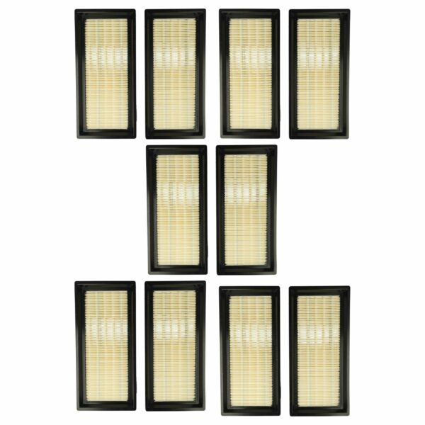 Pack 10x Filtros Principais vhbw para Aspirador Nilfisk 302002842 / Festool