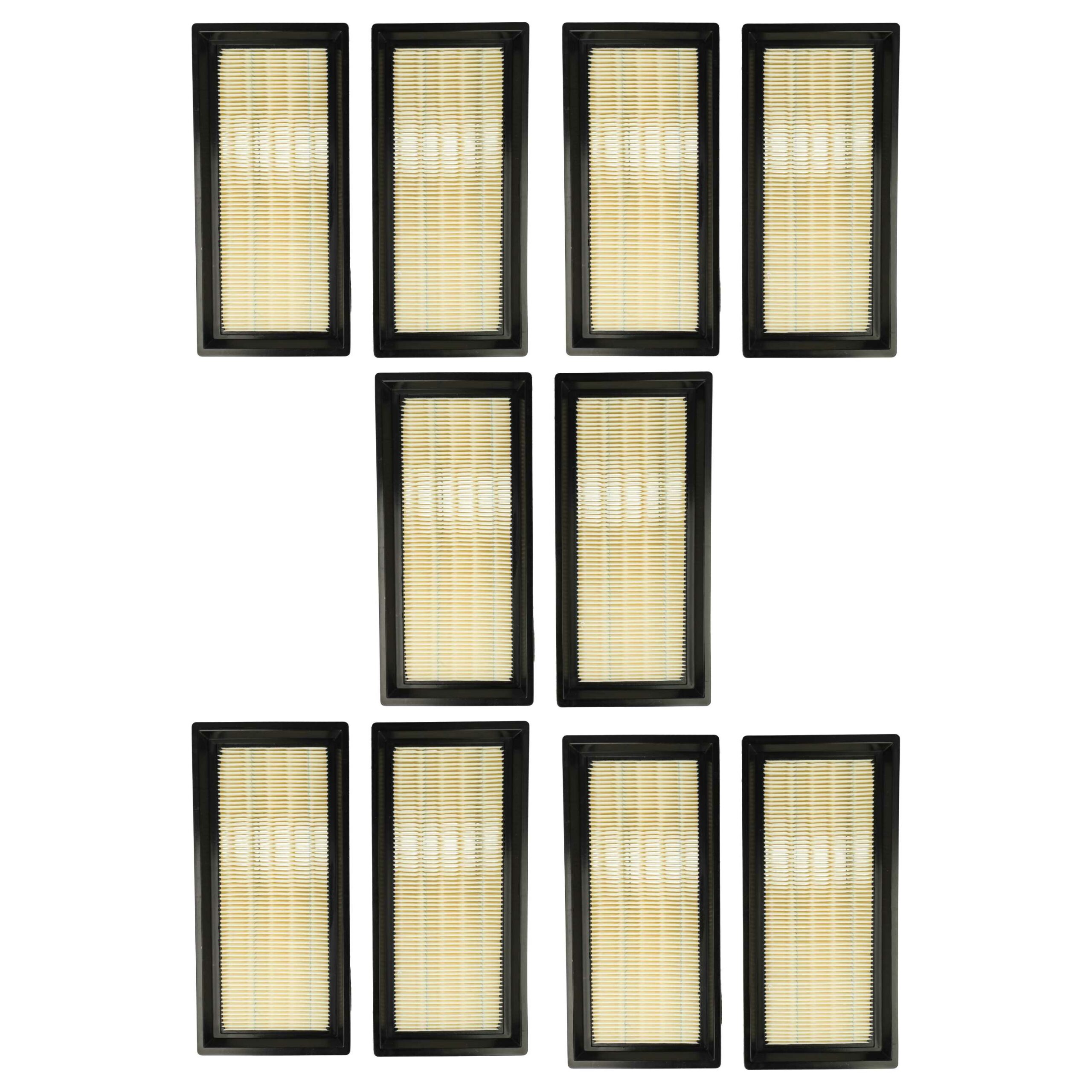 Pack 10x Filtros Principais vhbw para Aspirador Nilfisk 302002842 / Festool