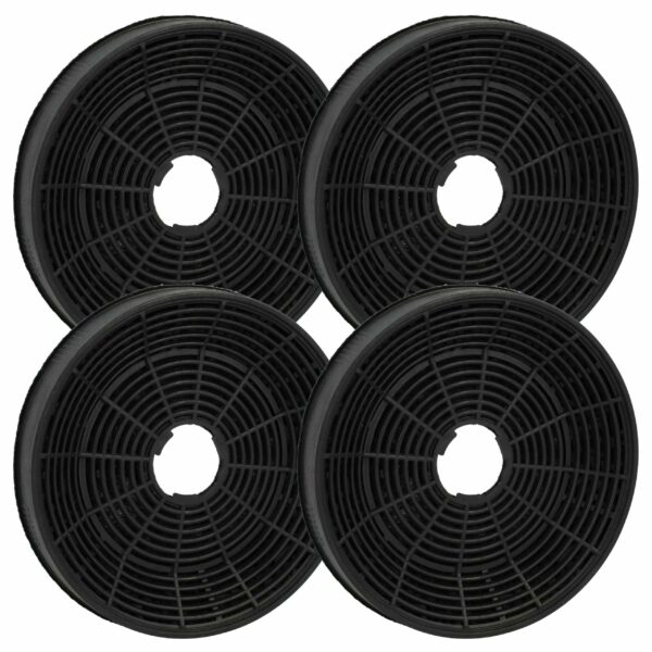 Filtro de Carvão Ativado Replacement para Coifa Bosch Amica - 16 cm (Pack 4 unidades) vhbw
