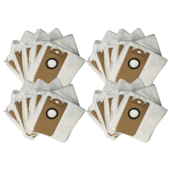 Conjunto de 20 Sacos de Poeira para Estação de Aspiração - Compatível com Kyvol, Uoni, Neabot, Honiture e Robôs Aspiradores