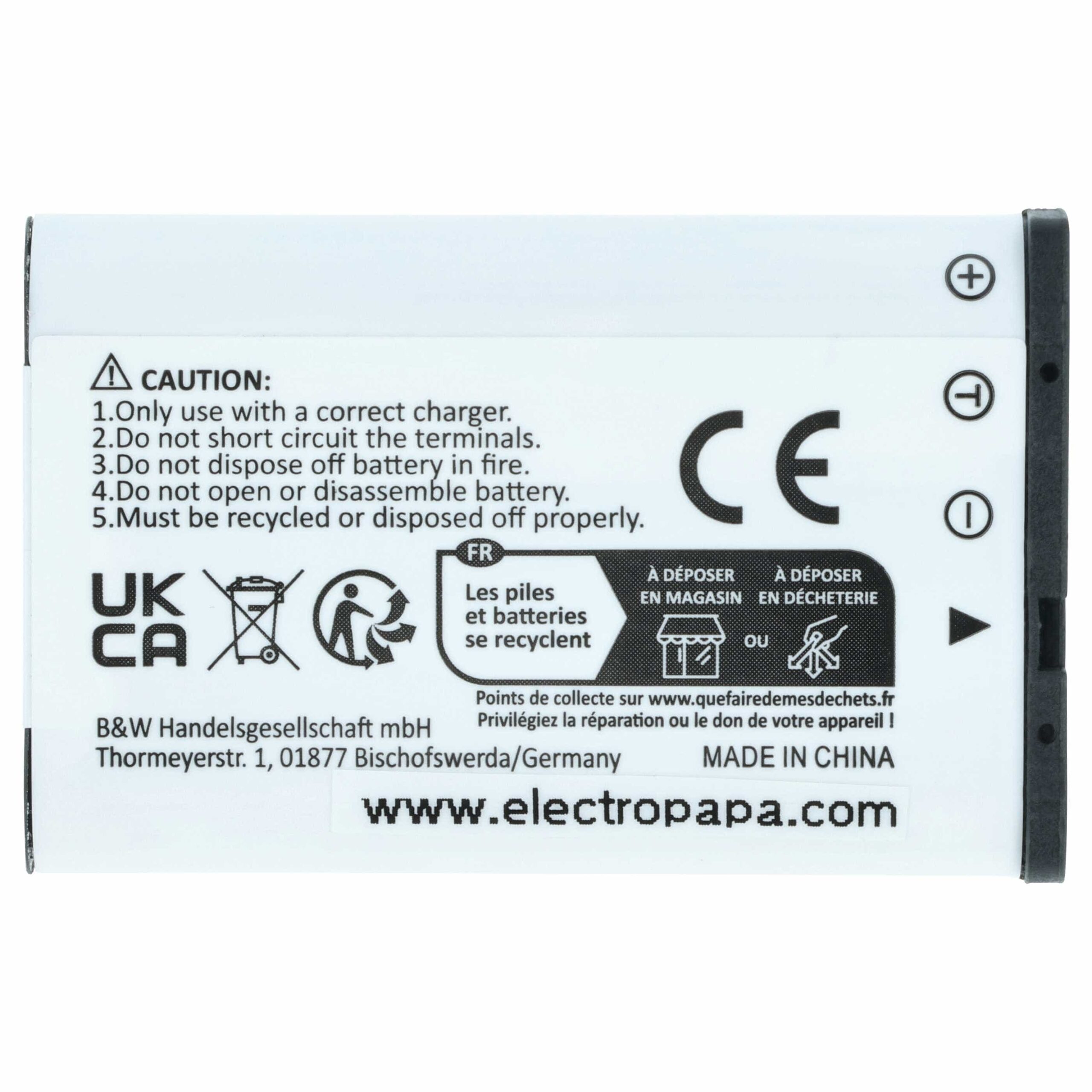 2x Bateria substitui Casio NP-90 - 1300mAh, 3.6V, Li-Ion vhbw - Image 4
