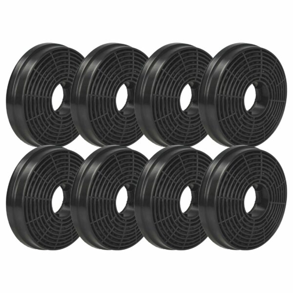 Pack 8x Filtro de Carvão Ativado para Bomann KF563 e Capelas - 10,5 cm