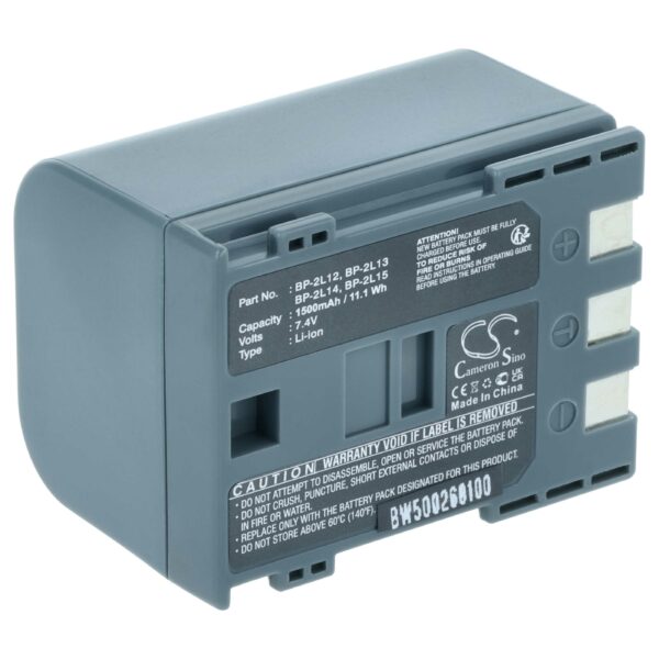 Bateria vhbw para câmara Canon BP-2L12, BP-2L, BP-2L14 1200 mAh 7.2 V