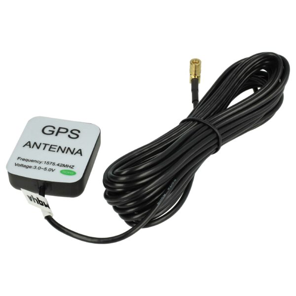 Antena GPS vhbw com Base Magnética para Philips, Audi, Seat, VW - 5 m, Ficha SMB