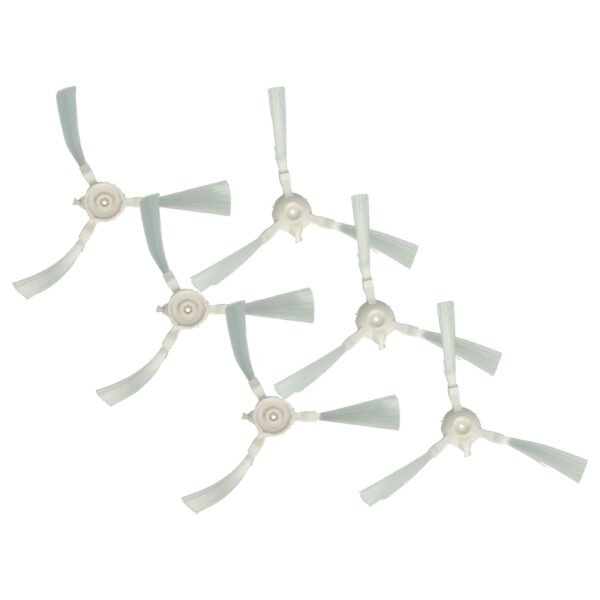 6 Escovas Laterais Substitutas Rowenta ZR720002 para Robô Aspirador - 3 Braços, Azul e Cinzento